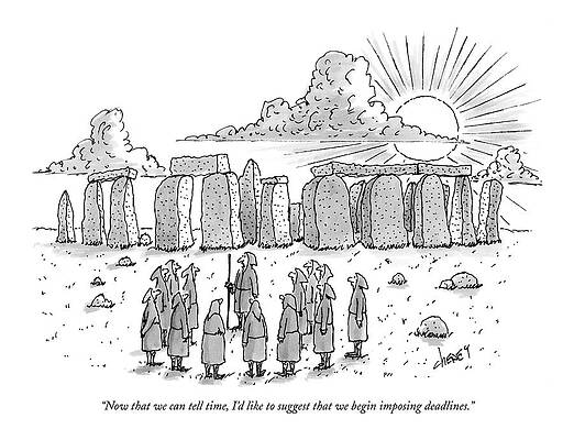 Stonehenge Meeting Cartoon Wall Art