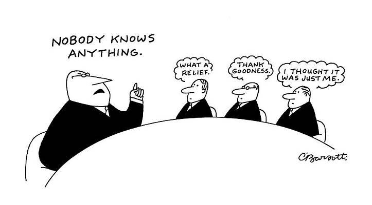 Boardroom Humor Cartoon Wall Art