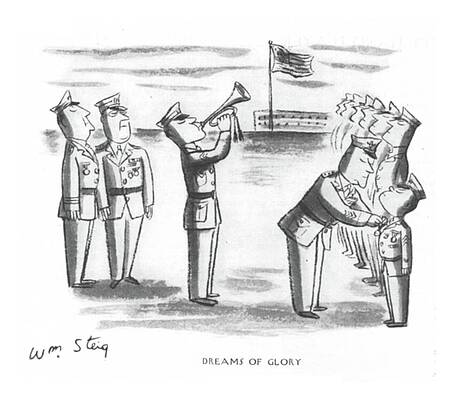Combat Drawing - Dreams Of Glory #5 by William Steig