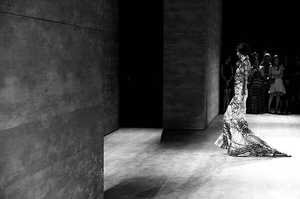 Wall Art featuring the photograph Mercedes-benz Fashion Week Spring 2015 #5 by Andrew H. Walker