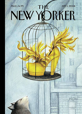 Yellow Shoe in Cage Wall Art