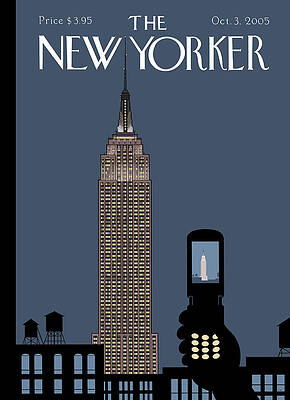 Empire State Building Silhouette Painting