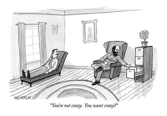 Therapy Session Humor Drawing