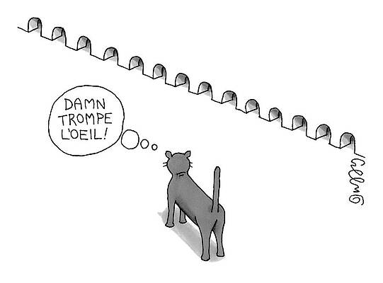 Thinking Wall Art featuring the drawing New Yorker August 29th, 2005 by J.C.  Duffy