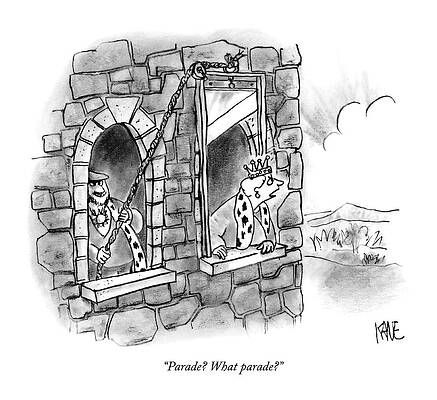 Slice Drawing - Parade? What Parade? by John Kane