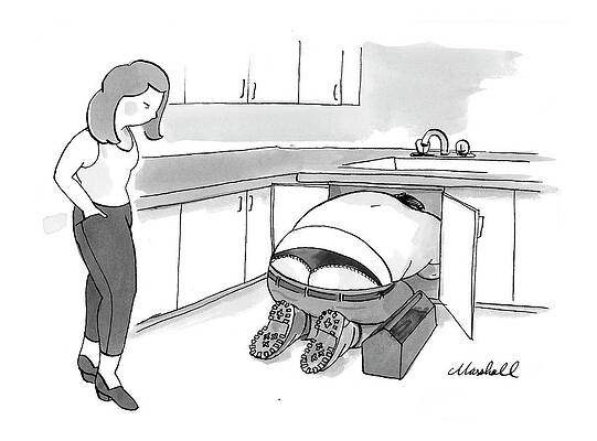 Underwear Drawing - New Yorker January 14th, 2008 by Marshall Hopkins