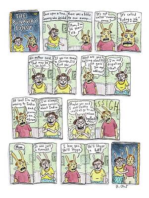Runaway Bunny Comic Strip Wall Art