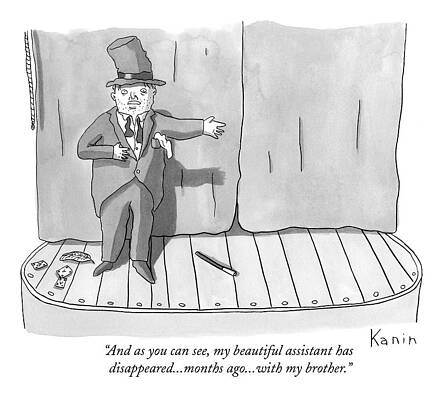 Curtain Drawing - And As You Can See by Zachary Kanin