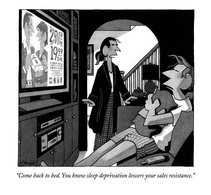 Watching Photograph - Come Back To Bed. You Know Sleep Deprivation by William Haefeli