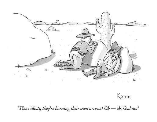 Battle Wall Art featuring the drawing Those Idiots by Zachary Kanin