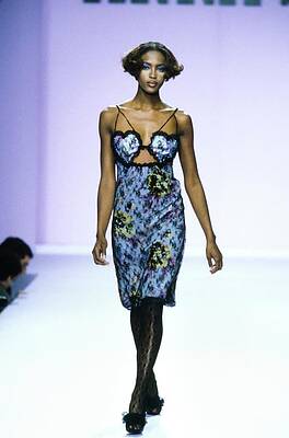 Naomi Campbell on Anna Sui Runway Photograph