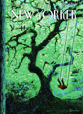 Girl on a Swing Under a Tree Wall Art