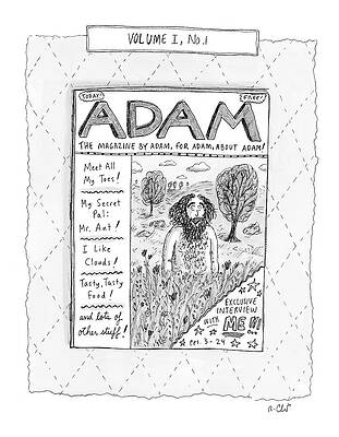 Adam Magazine Cover Wall Art