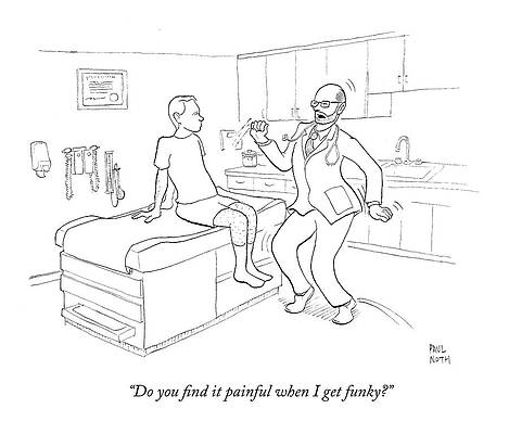 Doctor Gets Funky in the Clinic Drawing
