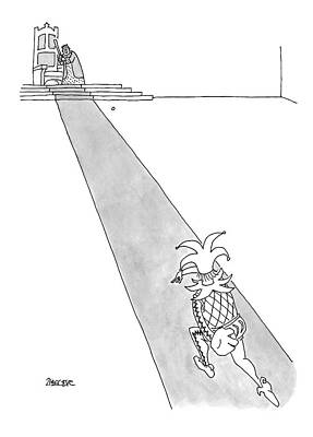 Swing Wall Art featuring the drawing Captionless by Jack Ziegler