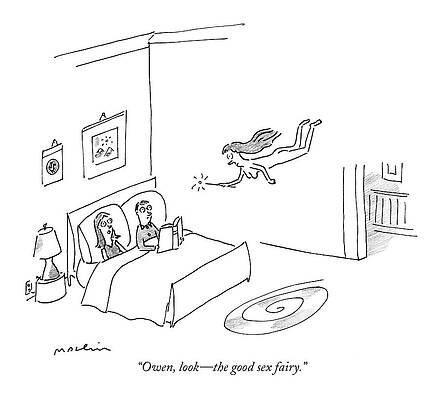 Couple Surprised by Flying Fairy Wall Art