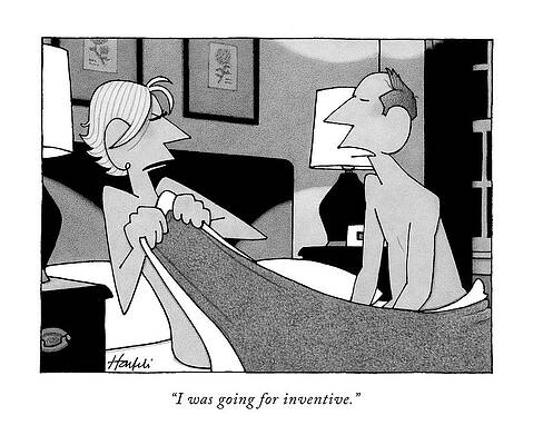 Naked Drawing - I Was Going For Inventive by William Haefeli