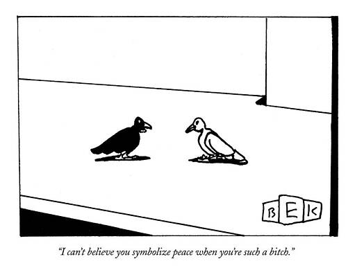 Humorous Bird Dialogue Drawing