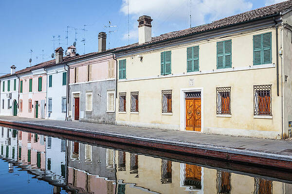 Wall Art featuring the photograph Italian Country, Comacchio #7 by Deimagine