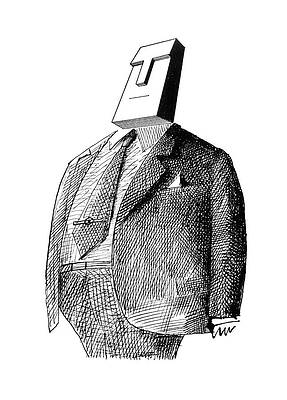 Professional Drawing - New Yorker May 5th, 1962 #7 by Saul Steinberg