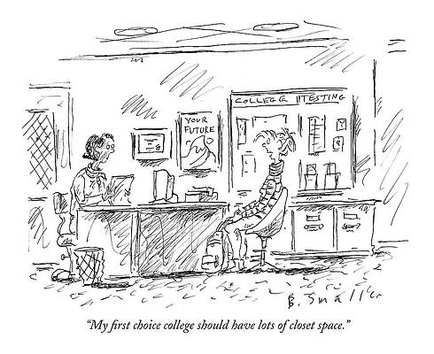 College Counseling Cartoon Wall Art