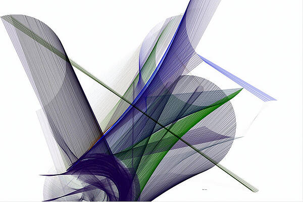 Abstract Wall Art featuring the digital art Color Symphony #4 by Rafael Salazar