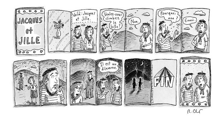 Jacques et Jille Comic Strip Drawing