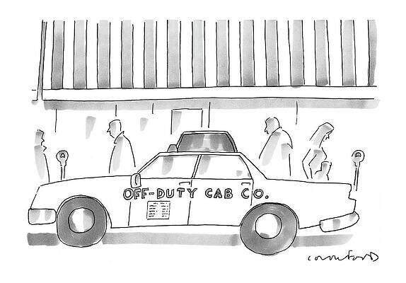 Public Wall Art featuring the drawing New Yorker March 19th, 2007 by Michael Crawford