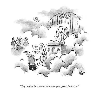 Youth Drawing - Try Coming Back Tomorrow With Your Pants Pulled by Frank Cotham