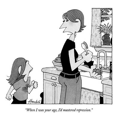 Childhood Drawing - When I Was Your Age #1 by William Haefeli