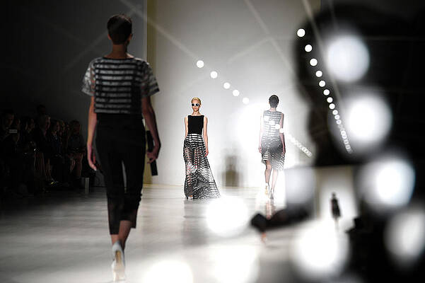 Wall Art featuring the photograph Mercedes-benz Fashion Week Spring 2015 #9 by Andrew H. Walker