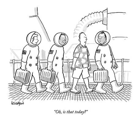 Science Drawing - Oh, Is That Today? by Robert Leighton