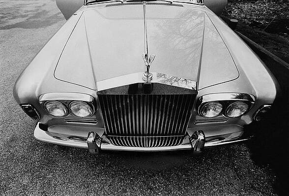 Vintage Rolls Royce Front View Photograph