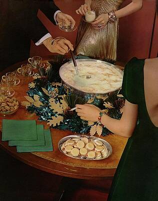 Elegant Holiday Party Gathering Wall Art