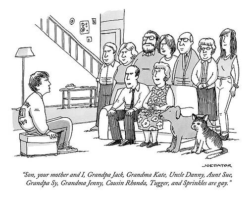 Family Discussion with Son Wall Art