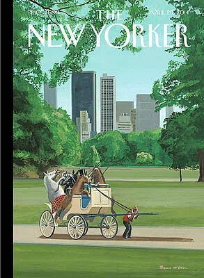 Central Park Carriage Ride Parody Painting
