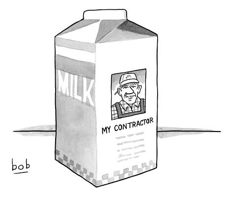 Milk Carton Contractor Drawing