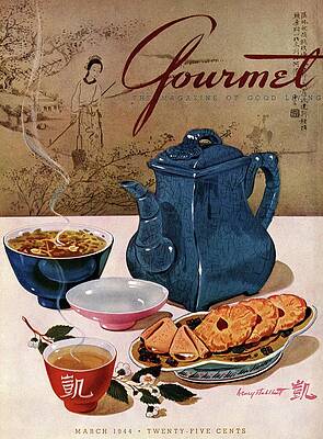 Vintage Gourmet Magazine Cover Wall Art