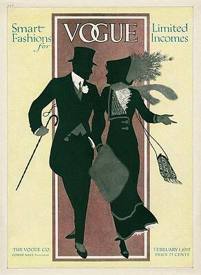 Vintage Vogue Cover Art Photograph