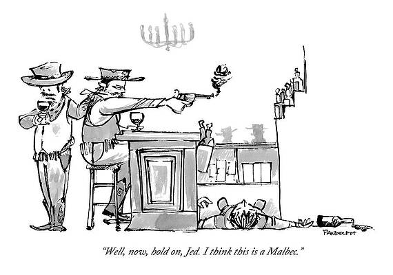 Cowboys in a Saloon Showdown Wall Art