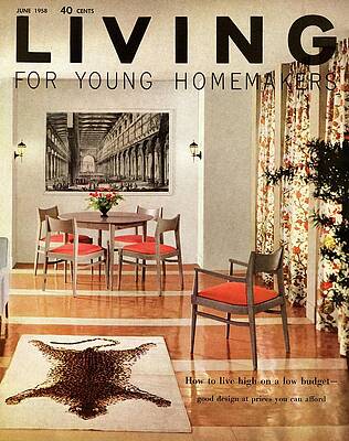 Red Digital Art - A Dining Room With A Silver Table And Chairs by Ernest Silva