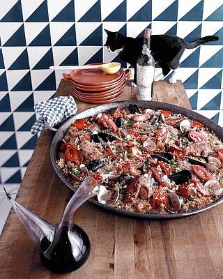 Vibrant Photograph - A Dish Of Paella by Richard Rutledge