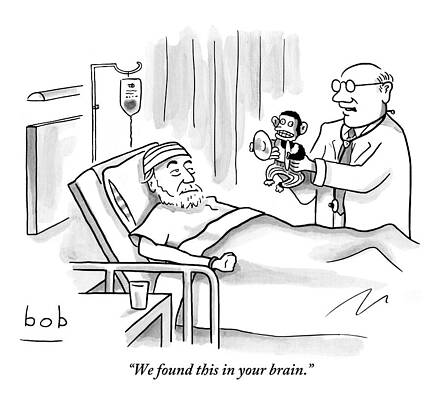 Hospital Room Monkey Surprise Drawing