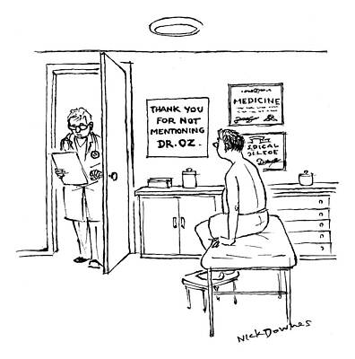 Doctor's Office Visit Humor Drawing