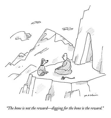 Philosophical Dialogue Between Man and Dog Wall Art