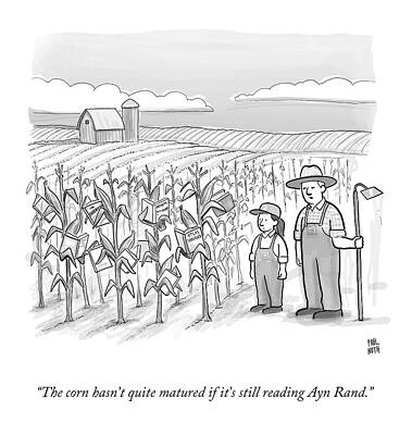 Farmers and Talking Corn Wall Art