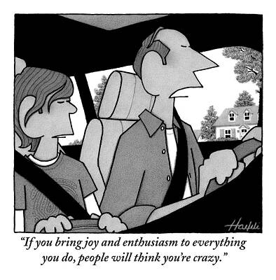 A Drive with a Wise Quote Drawing