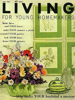 Magazine Digital Art - A Floral Arrangement by John Bendixsen