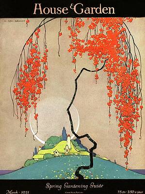 Spring Garden Silhouette Wall Art