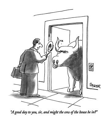 Nose Drawing - A Good Day by Jack Ziegler